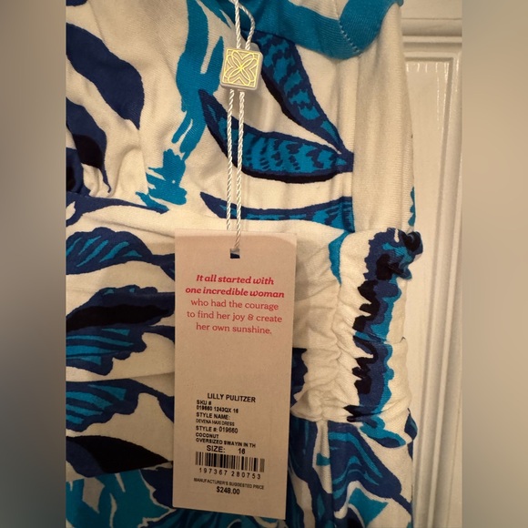 Lily Pulitzer Devena Halter Maxi Dress Size 16 NWT - Picture 9 of 15